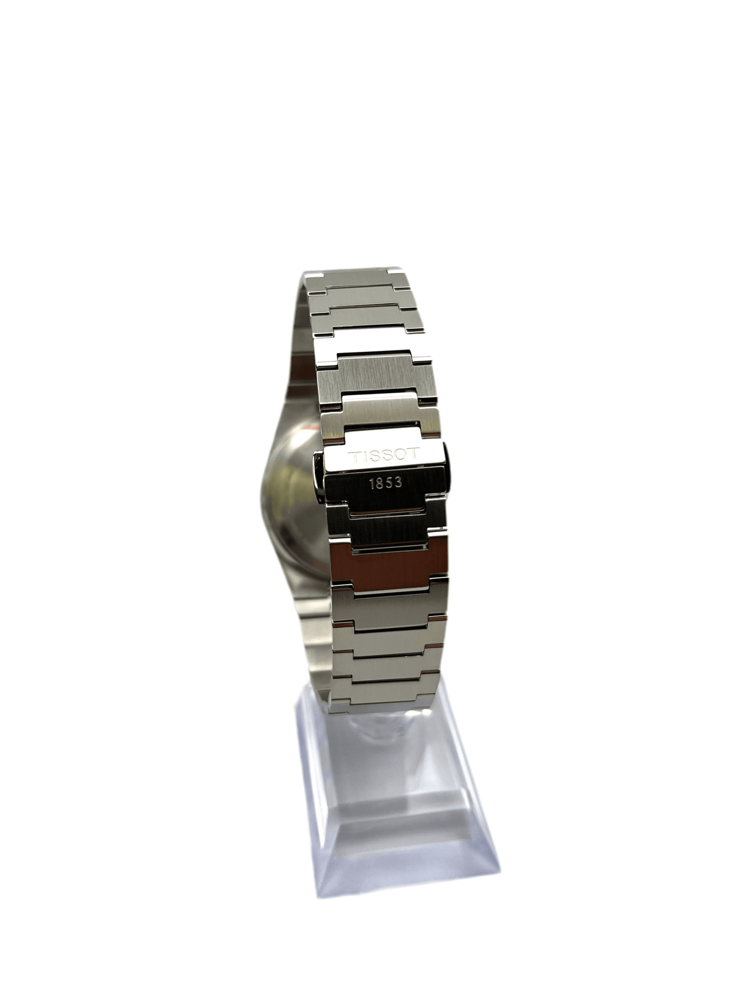 Tissot PRX Quartz 40mm stainless steel men’s watch with date display, sapphire crystal, and 100m water resistance